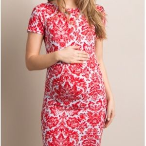 Red Aqua Maternity Dress from PinkBlush